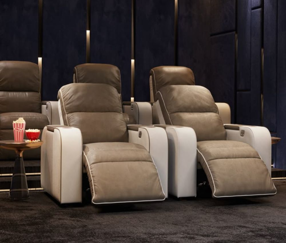 2 Seater Theatre Recliners Chair