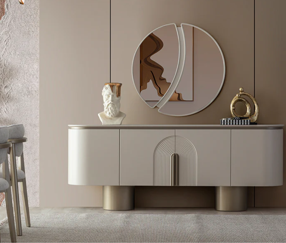 Glim Console Table Paired with Italian Top