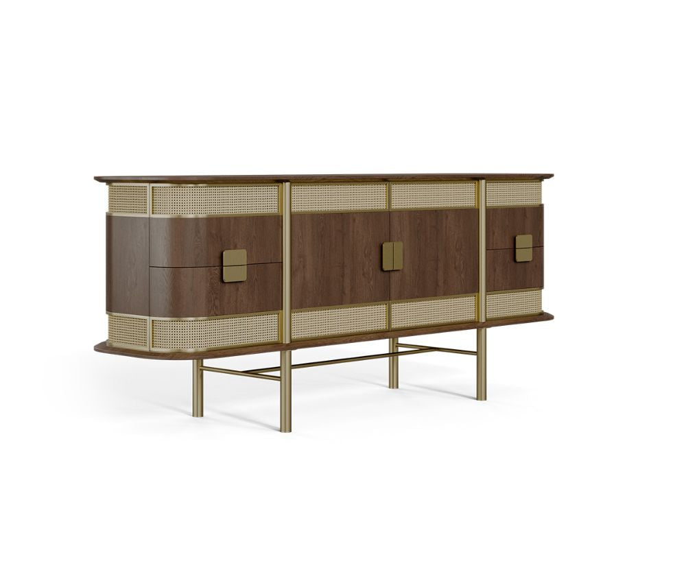 Armonia Console Table in Brass Finish At Oria Homes