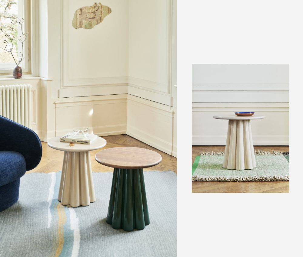 Colorful Side Tables in PU Finish At Oria Homes