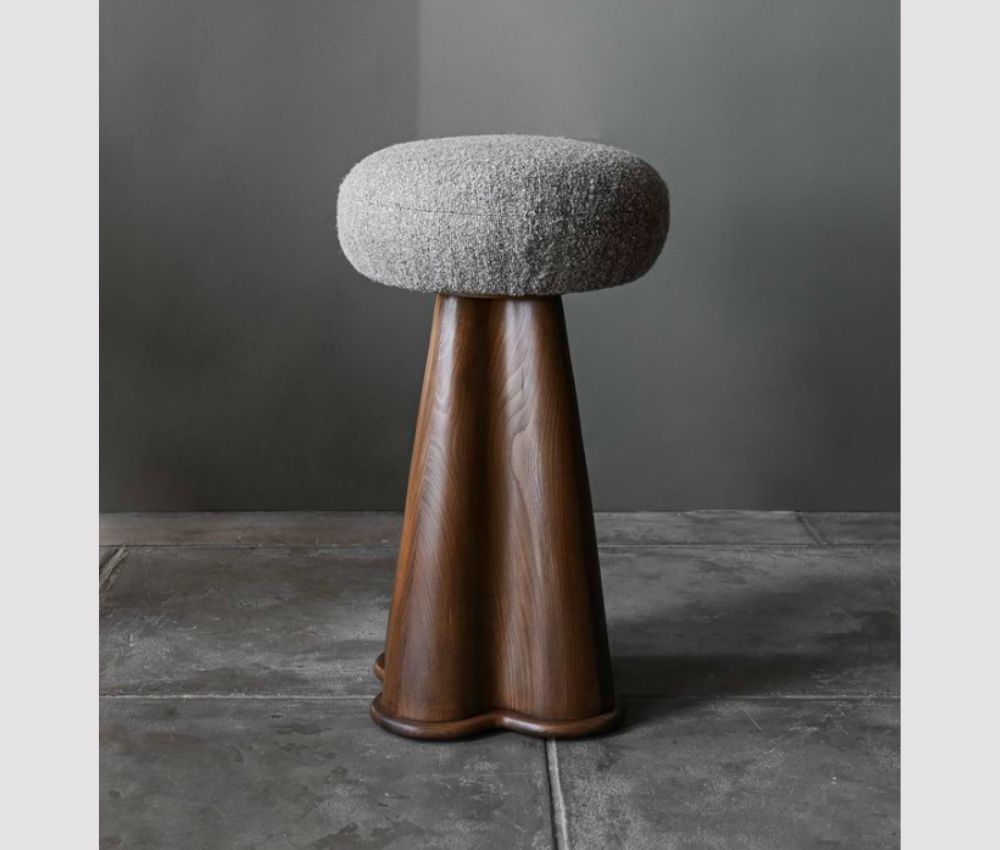 Puffy in Solid Teakwood Stool Table