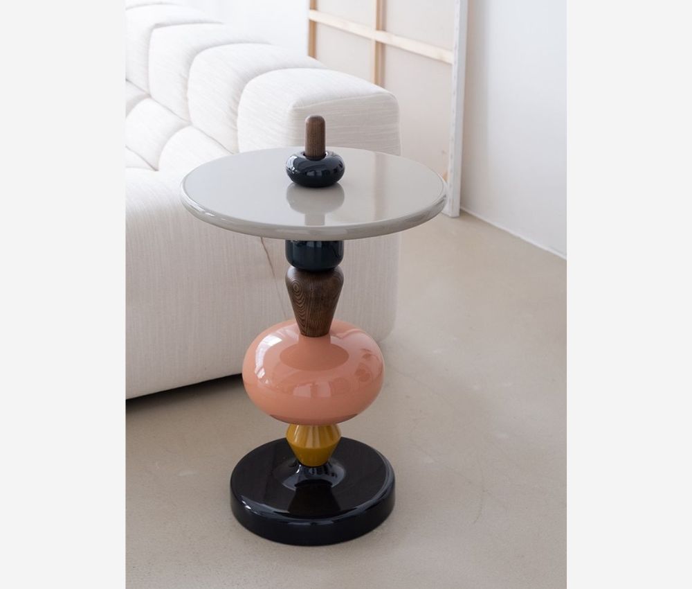 Unique Side Tables with colorful object