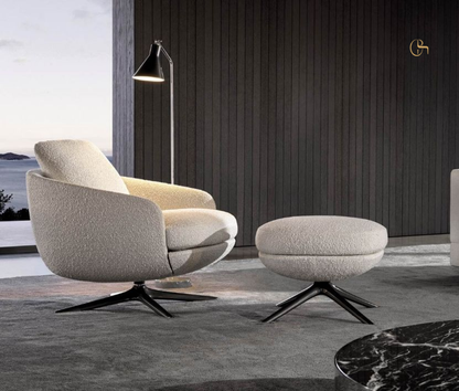 Arm Chair - Kara With Footrest