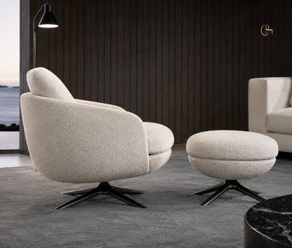 Arm Chair - Kara With Footrest