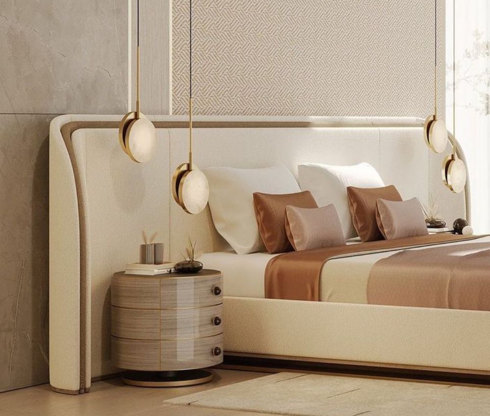Sazi Bed with side table