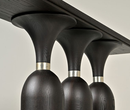 Diora Console Table in Premium Black Ash Wood