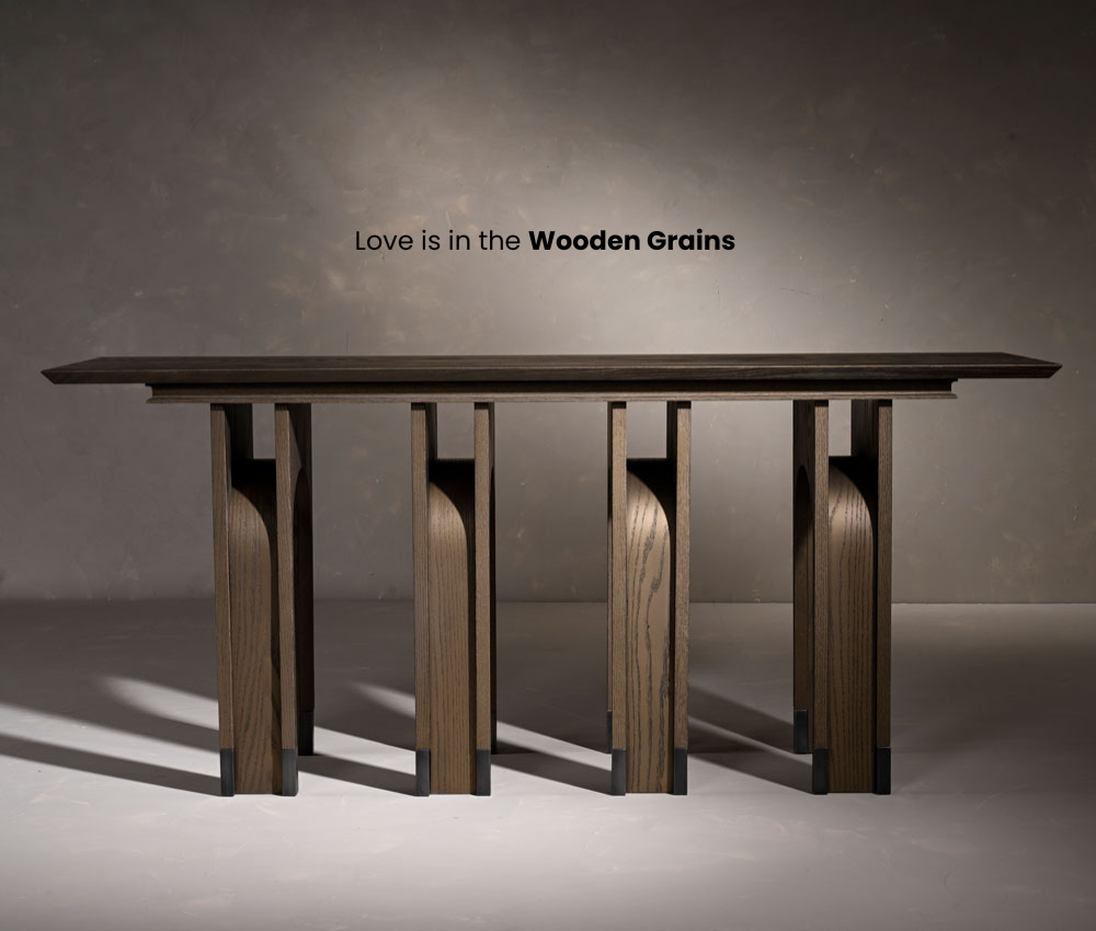 Rosy Console Table in Premium Solid Teakwood