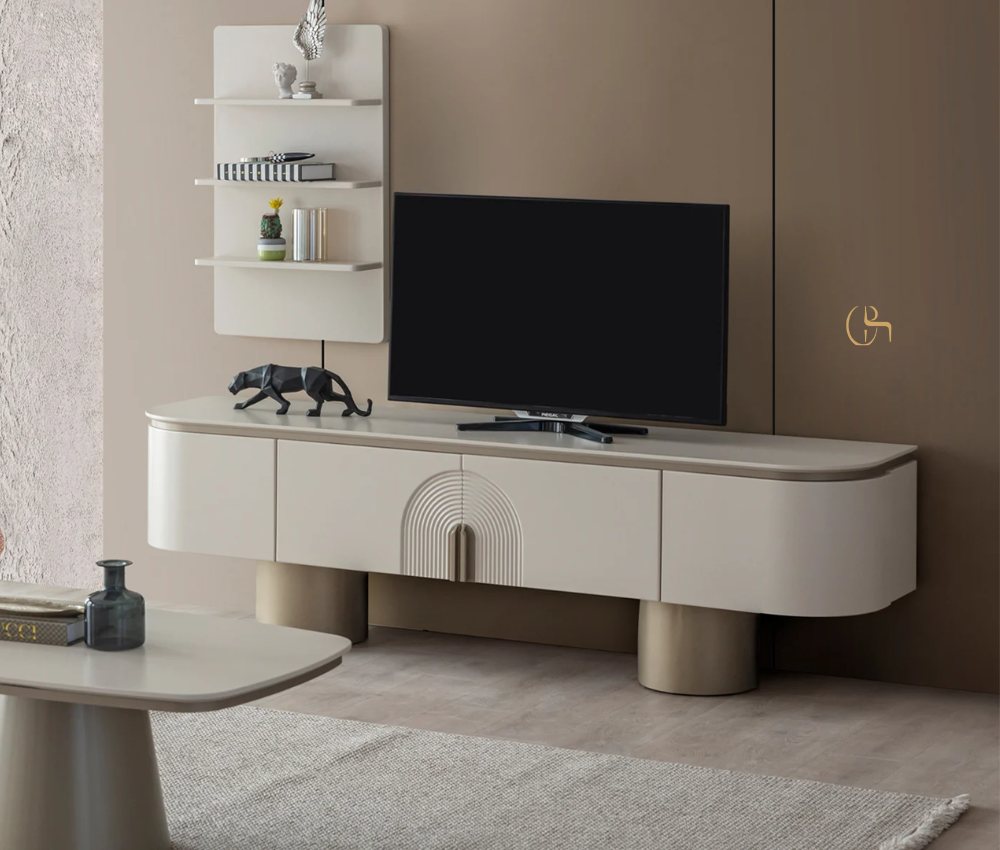Glim Console Table Paired with Italian Top