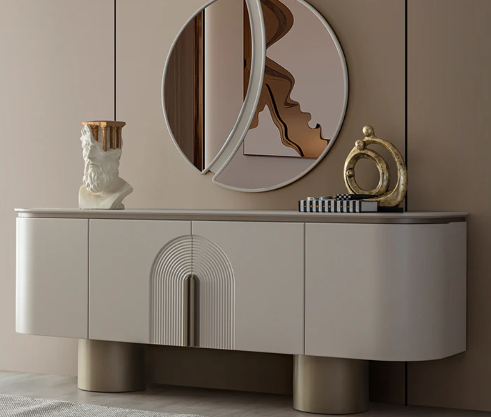 Glim Console Table Paired with Italian Top