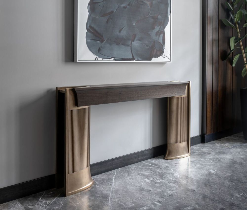 Luxy Console Table in Antique Finish