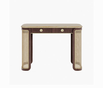Noce Console Table in Wood With Custom Design