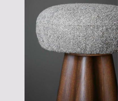 Puffy Solid Teakwood Stool At Oria Homes