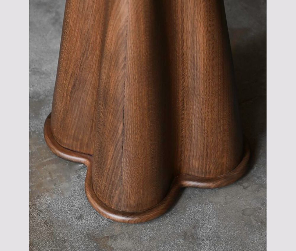 Puffy in Solid Teakwood Stool