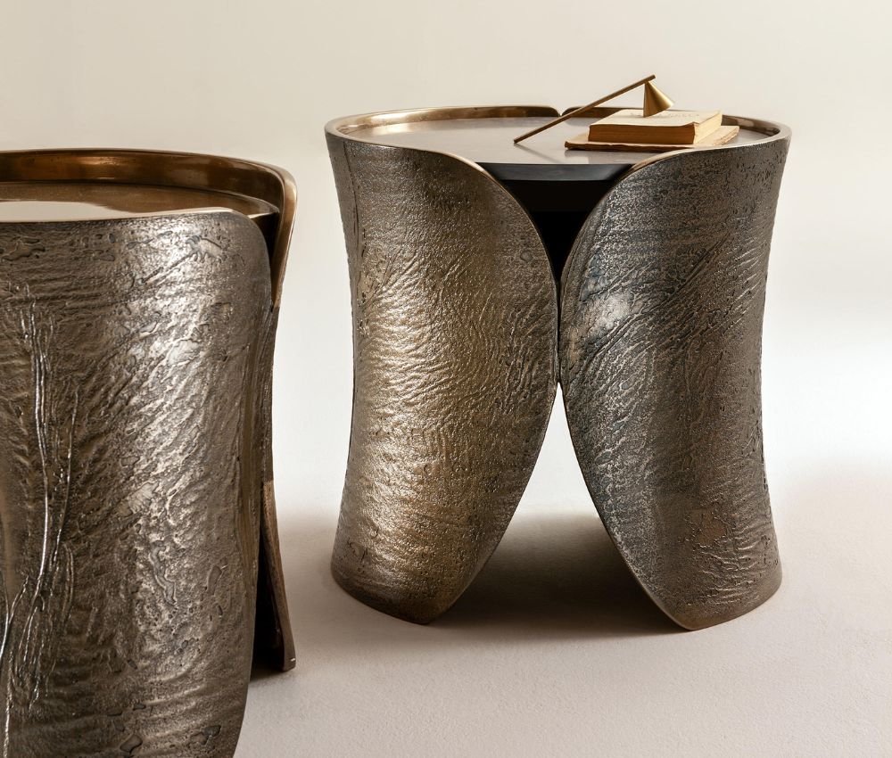 Side Table with Antique Finish And Customize Design At Oria Homes