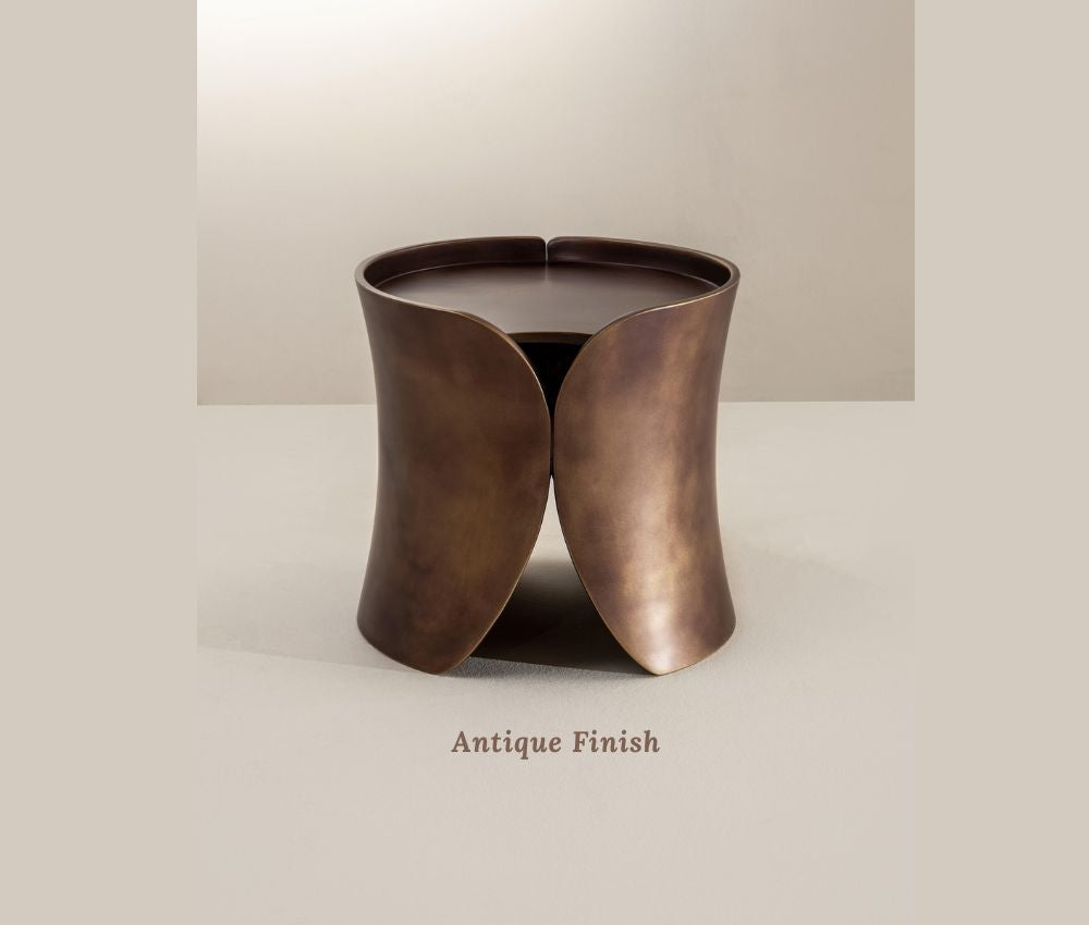 Side Table with Antique Finish At Oria Homes