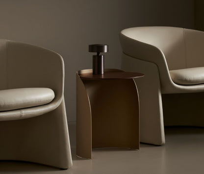 Stylish Corner Side Table in Metal finish at oria homes