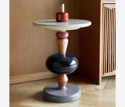 Unique Side Tables with colorful elements